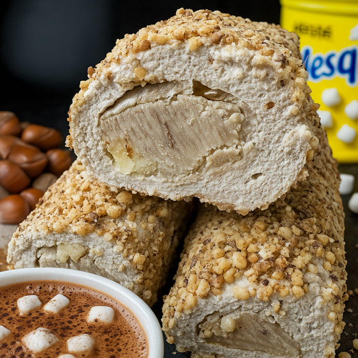 Lukums ar Nesquik kakao garšu un lazdu un mandeļu riekstiem